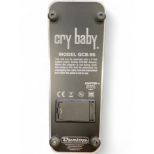 Used Dunlop GCB95 Original Crybaby Wah Effect Pedal