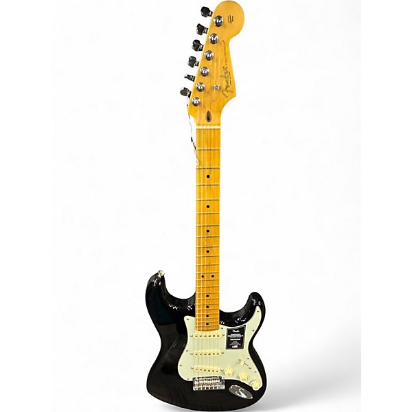 Used Fender American Professional II Stratocaster Black Solid Body Electric Guitar