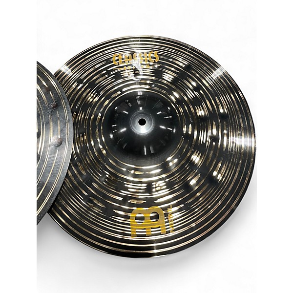Used MEINL 16in Classic Custom Dark Hi-Hat Pair Cymbal