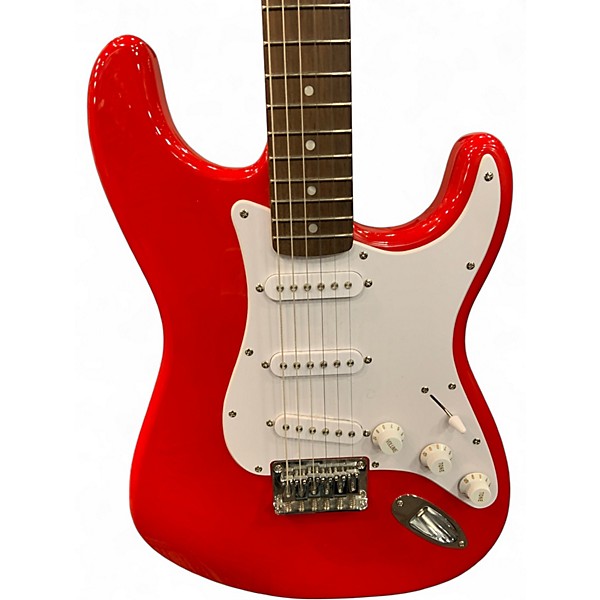 Used Squier Bullet Stratocaster Candy Apple Red Solid Body Electric Guitar