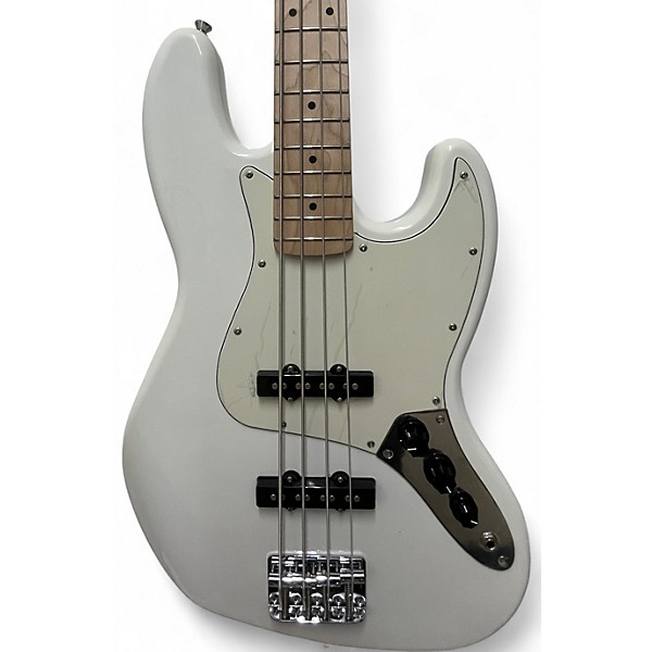 Used Squier Affinity Jazz Bass Olympic White Electric Bass Guitar