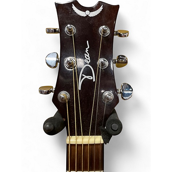 Used Dean ak48 NATURAL Acoustic Guitar
