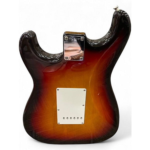 Vintage 1983 Fender JV 60's Reissue Stratocaster 3 Tone Sunburst Solid Body Electric Guitar