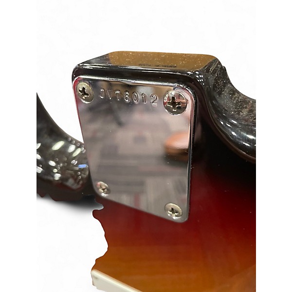 Vintage 1983 Fender JV 60's Reissue Stratocaster 3 Tone Sunburst Solid Body Electric Guitar