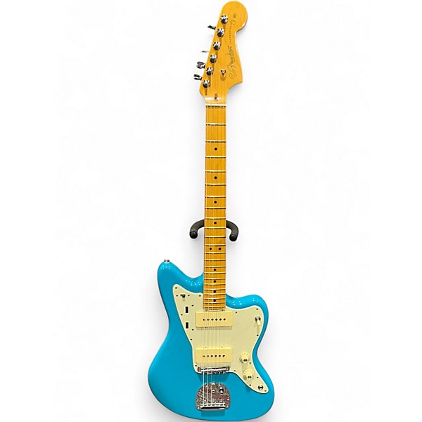 Used Fender American Professional II Jazzmaster Miami Blue Solid Body Electric Guitar