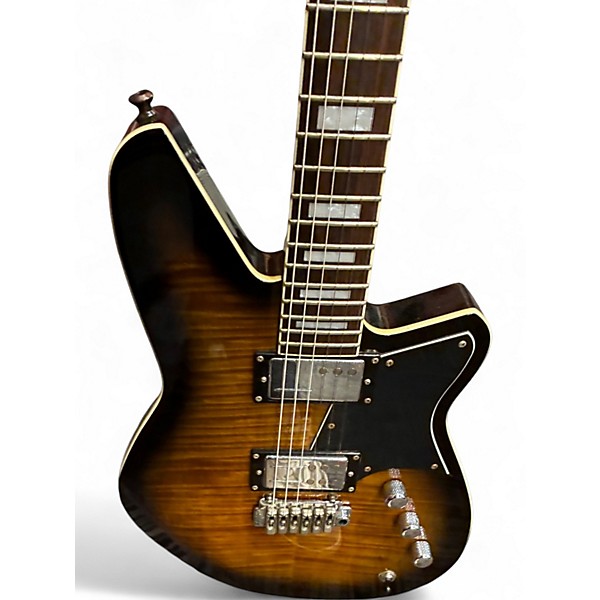Used Reverend Kingbolt mocha burst Solid Body Electric Guitar