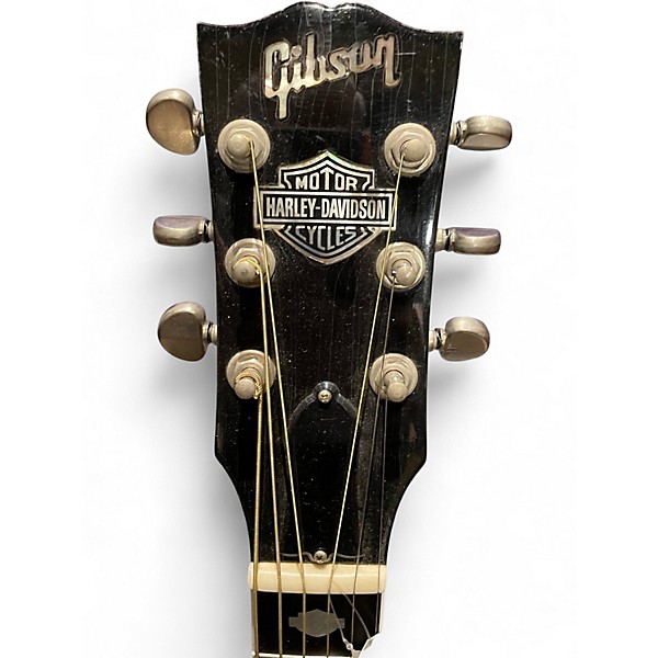 Vintage 1994 Gibson Harley Davidson BLACK  Acoustic Guitar