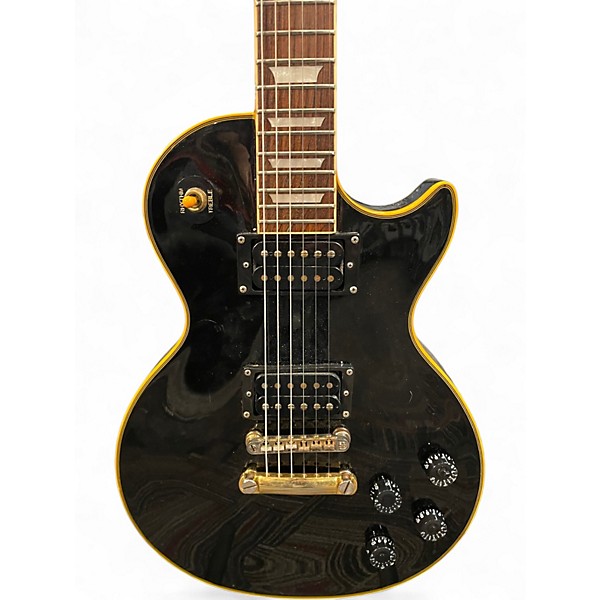 Used 2008 Epiphone Les Paul Custom Classic Ebony Solid Body Electric Guitar