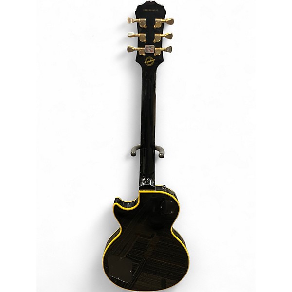 Used 2008 Epiphone Les Paul Custom Classic Ebony Solid Body Electric Guitar