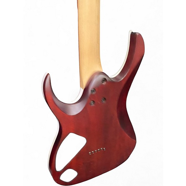 Used Ibanez RGA42FM Orange Solid Body Electric Guitar