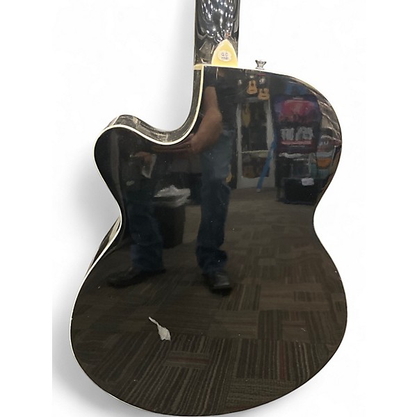 Used Fender FA135CE Concert Black Acoustic Electric Guitar