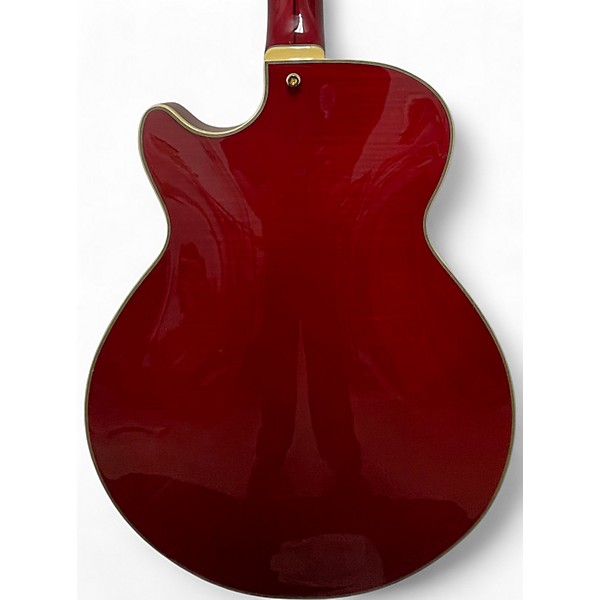 Used D'Angelico EX-SS Trans Red Hollow Body Electric Guitar