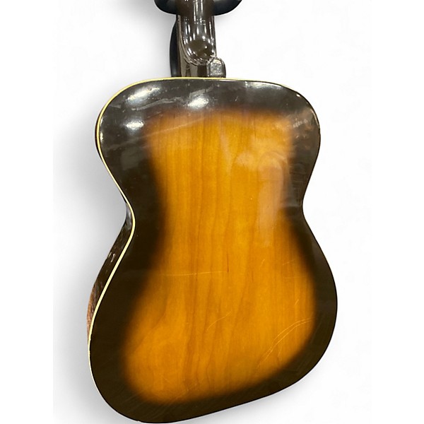 Vintage 1960s Silvertone H-621 2 Color Sunburst Acoustic Guitar