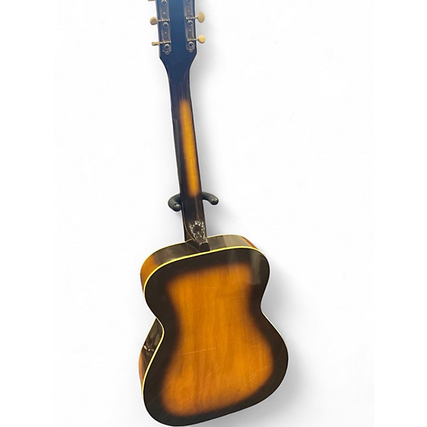 Vintage 1960s Silvertone H-621 2 Color Sunburst Acoustic Guitar