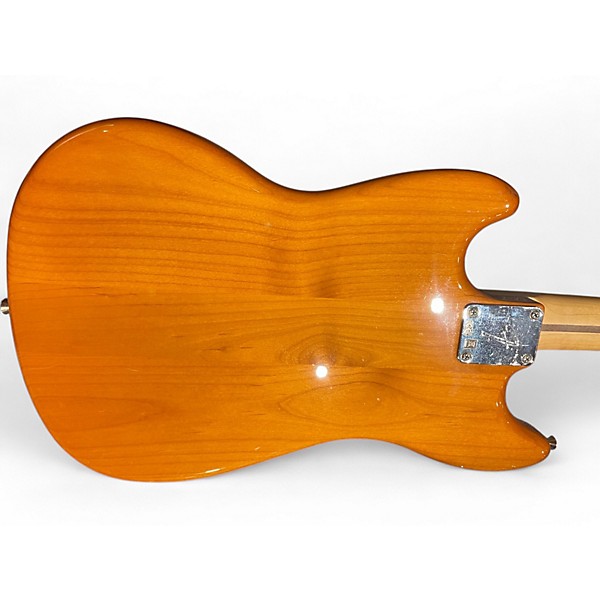 Used Fender  PLAYER MUSTANG BASS Natural Electric Bass Guitar