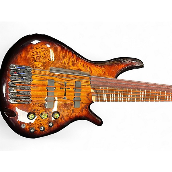 Used Ibanez SRAS7 SUNBURST Electric Bass Guitar