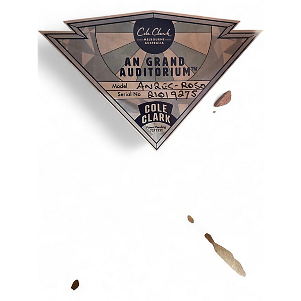 Used Cole Clark AN2EC Angel 2 Natural Acoustic Guitar