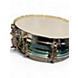Used Ludwig 3.5X14 Carl Palmer Snare Green and Gold Drum