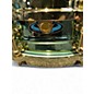 Used Ludwig 3.5X14 Carl Palmer Snare Green and Gold Drum
