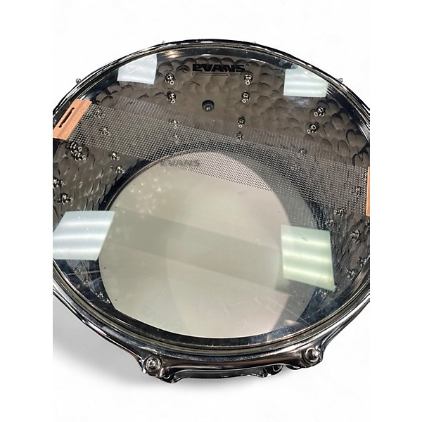 Used Gretsch Drums 8X14 Hammered Steel Silver Drum