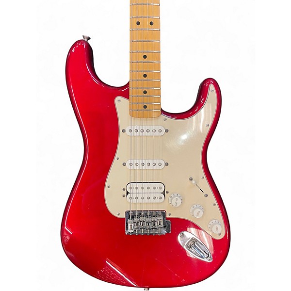 Used Fender Standard Stratocaster HSS Candy Apple Red Solid Body Electric Guitar