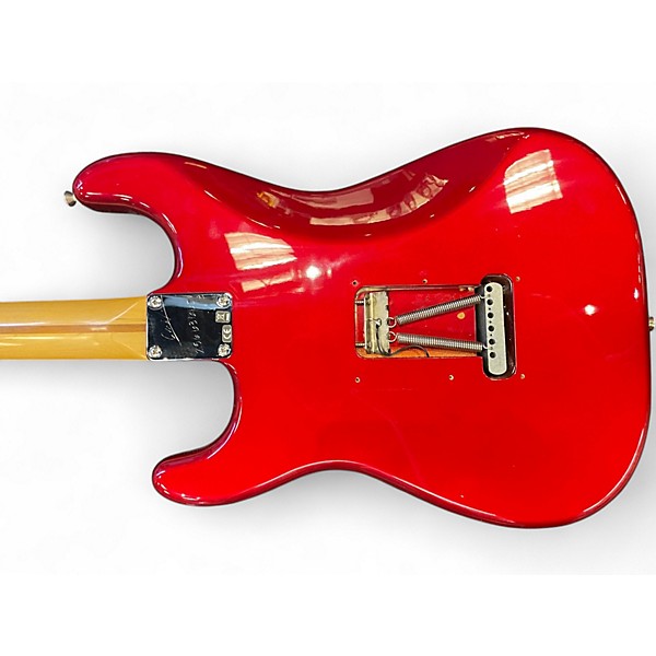 Used Fender Standard Stratocaster HSS Candy Apple Red Solid Body Electric Guitar