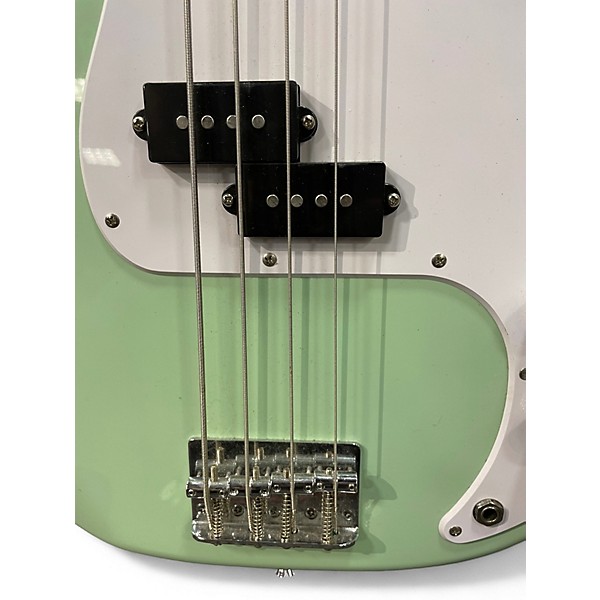 Used Fender Squire precision bass Seafoam Green Electric Bass Guitar