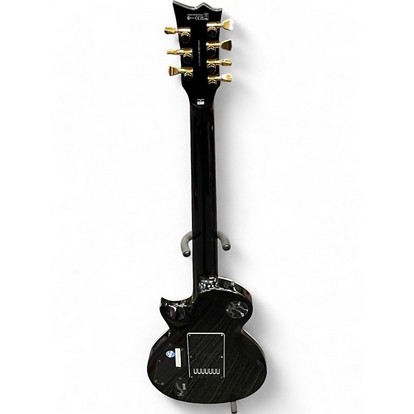 Used ESP LTD EC1007B Black and Gold Solid Body Electric Guitar