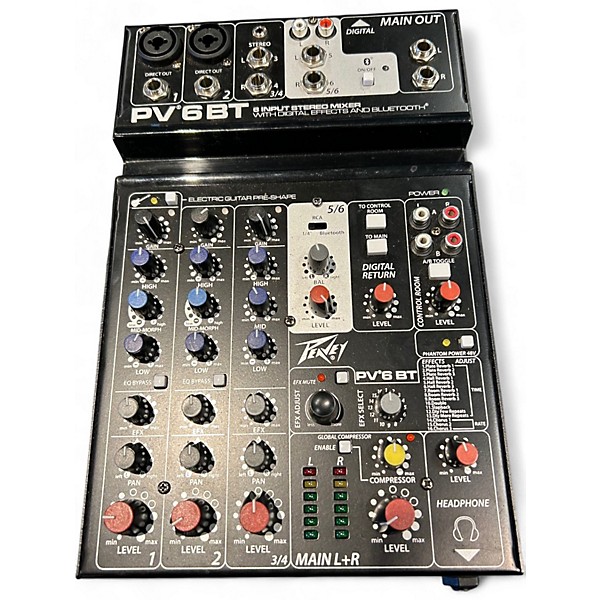 Used Peavey PV6BT Unpowered Mixer