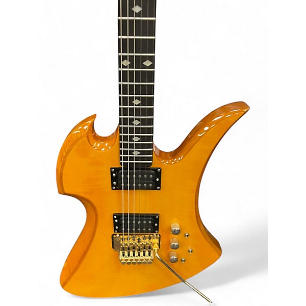 Used 1980s B.C. Rich Class Axe Era NJ Mockingbird Natural Solid Body Electric Guitar