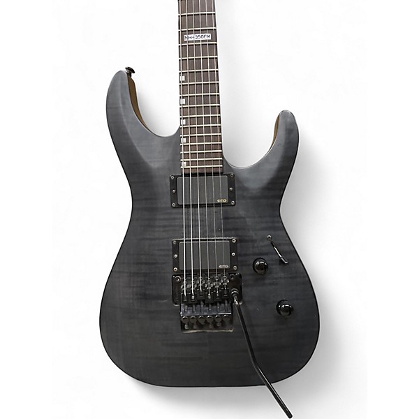Used ESP LTD MH350FM SOLID BLACK Solid Body Electric Guitar