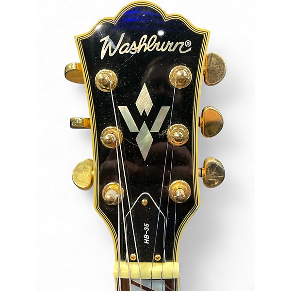 Used Washburn HB35 natural Hollow Body Electric Guitar