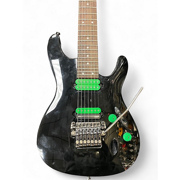 Used Ibanez S7420 Black Solid Body Electric Guitar