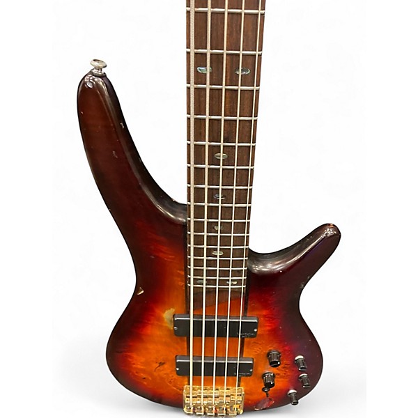 Used Ibanez SR805 5 String Amber Electric Bass Guitar