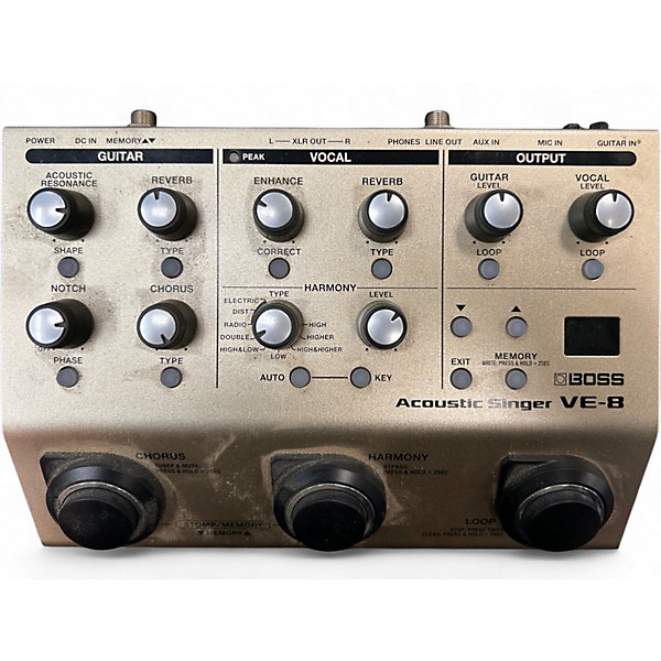 Used BOSS VE8 Acoustic Singer Effect Processor