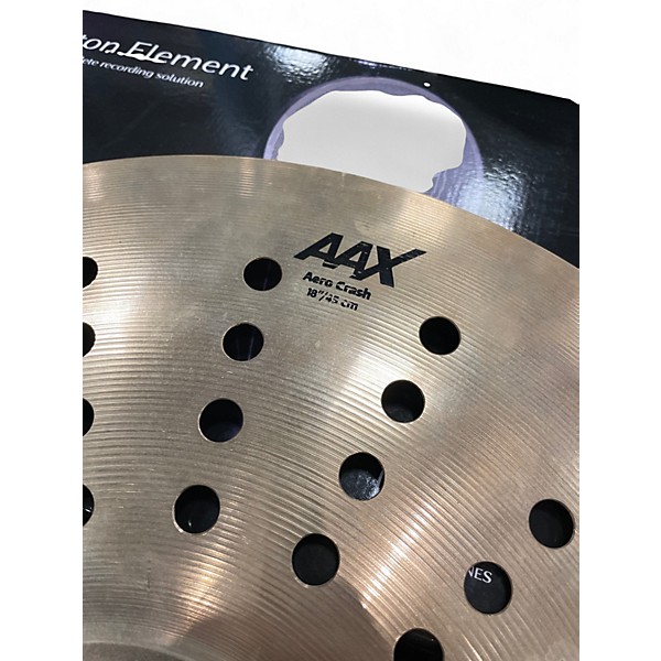 Used SABIAN 18in AERO CRASH Cymbal