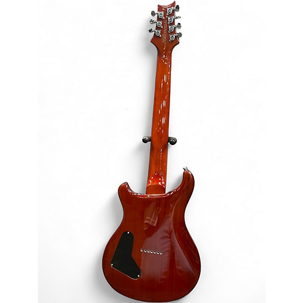 Used PRS SE Custom 24 7 String Amber Solid Body Electric Guitar