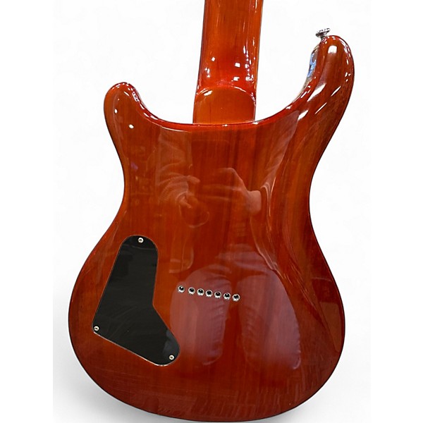 Used PRS SE Custom 24 7 String Amber Solid Body Electric Guitar