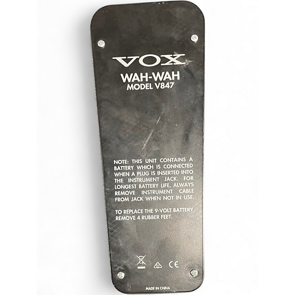 Used VOX V847 Reissue Wah Effect Pedal