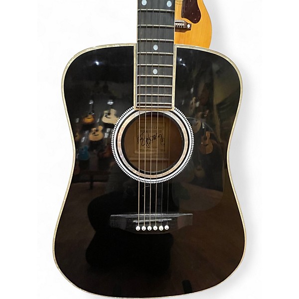 Used Esteban AL100 Black Acoustic Electric Guitar