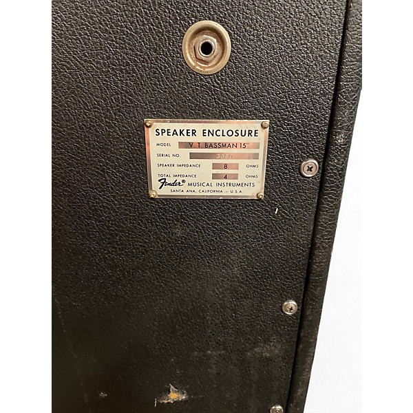 Used Fender VT BASSMAN 15 Bass Cabinet