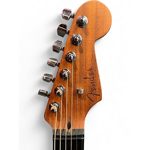 Used Fender American Acoustasonic Jazzmaster Natural Acoustic Electric Guitar