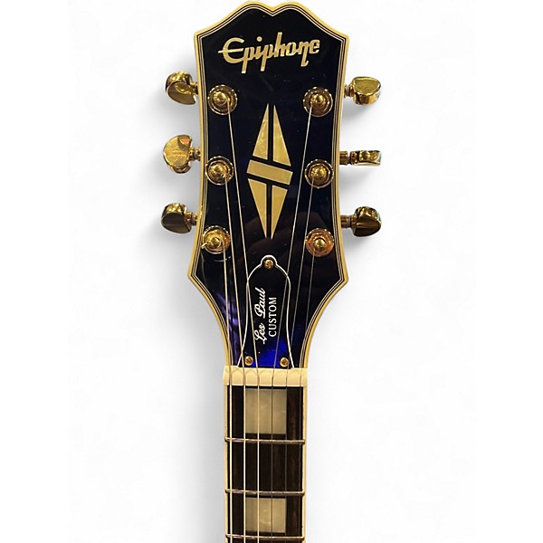 Used Epiphone Les Paul Custom Ebony Solid Body Electric Guitar
