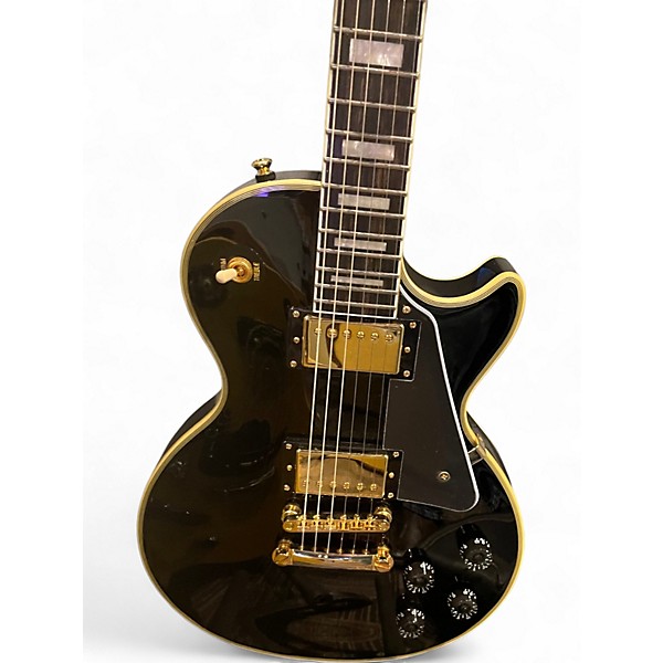 Used Epiphone Les Paul Custom Ebony Solid Body Electric Guitar