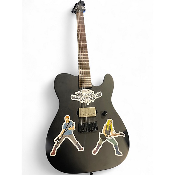 Used ESP ltd  te201 Black Solid Body Electric Guitar