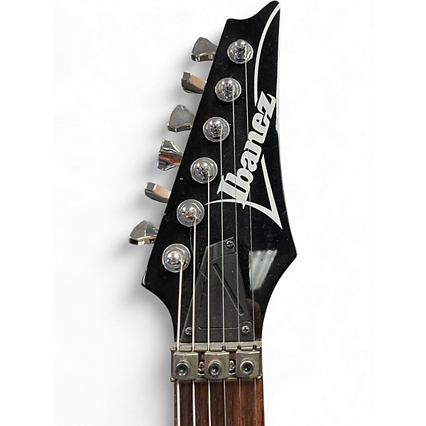 Used Ibanez S570AH SILVER WAVE BLACK Solid Body Electric Guitar