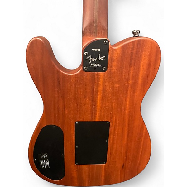 Used Fender American Acoustasonic Telecaster Black Acoustic Electric Guitar