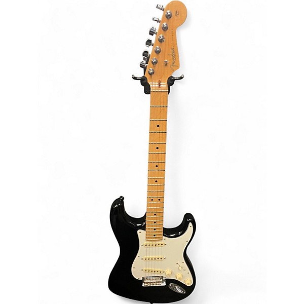 Used Fender American Standard Stratocaster Black Solid Body Electric Guitar