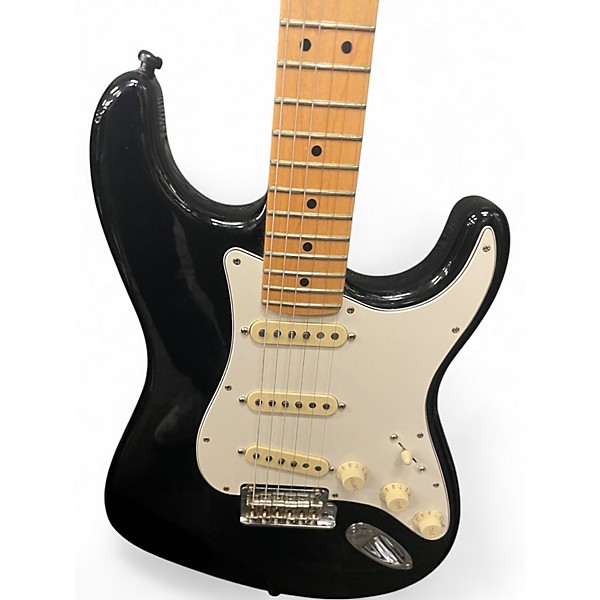 Used Fender American Standard Stratocaster Black Solid Body Electric Guitar
