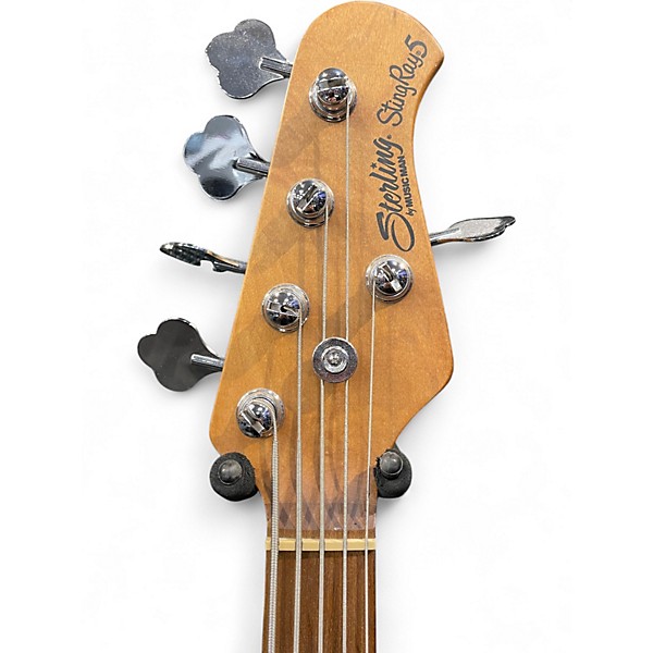 Used Sterling by Music Man STINGRAY5 RAY35 BLUE SPARKLE Electric Bass Guitar